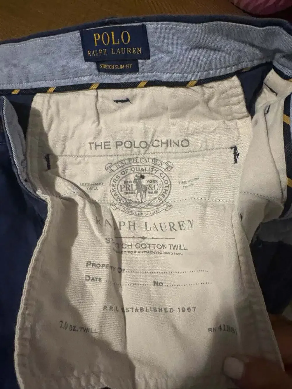 Polo Ralph Lauren Stretch Slim Fit Cotton Twill Chino Pants